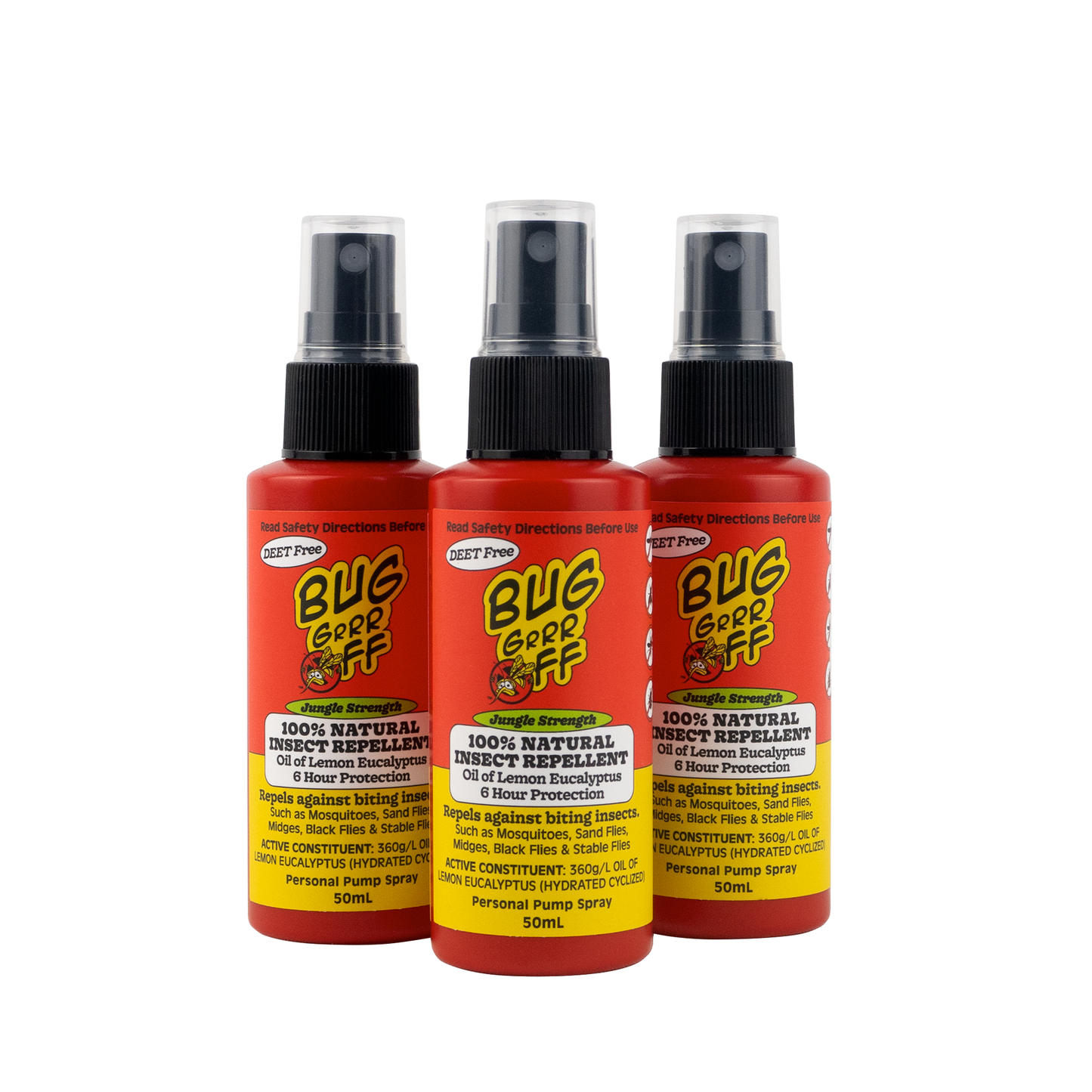 Natural Insect Repellent 50ml Jungle Strength Spray (Bundle Version)